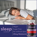 HEMPWAY Melatonin 20mg Sleep Gummies with Hemp & GABA - 60 Gummies - image 2