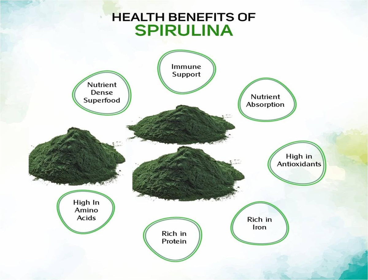 Cand-Made 100% Natural Spirulina 500mg - 180 Capsules - image 3