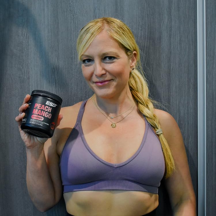ES FIT Amino+ Powder - Pre and Post Workout with Caffeine + Green Tea