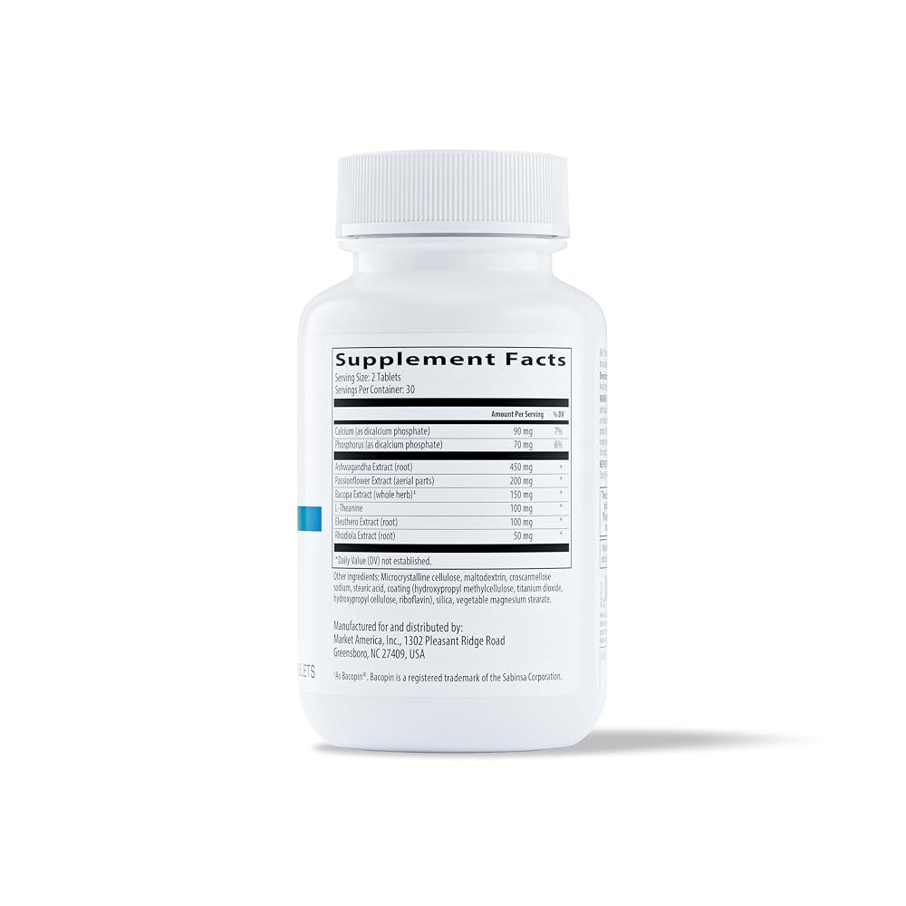 Bliss Stress Support with Ashwagandha & Rhodiola - 60 Tablets - image 5