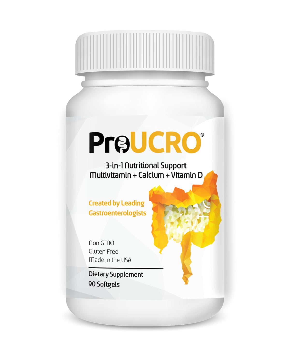 ProUCRO Gut Multivitamin Nutritional Support - 90 Softgels