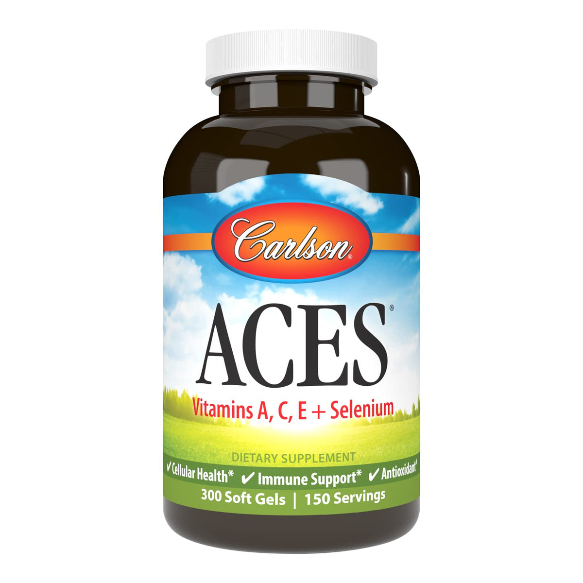 Carlson ACES Vitamins A, C, E + Selenium - 300 Softgels