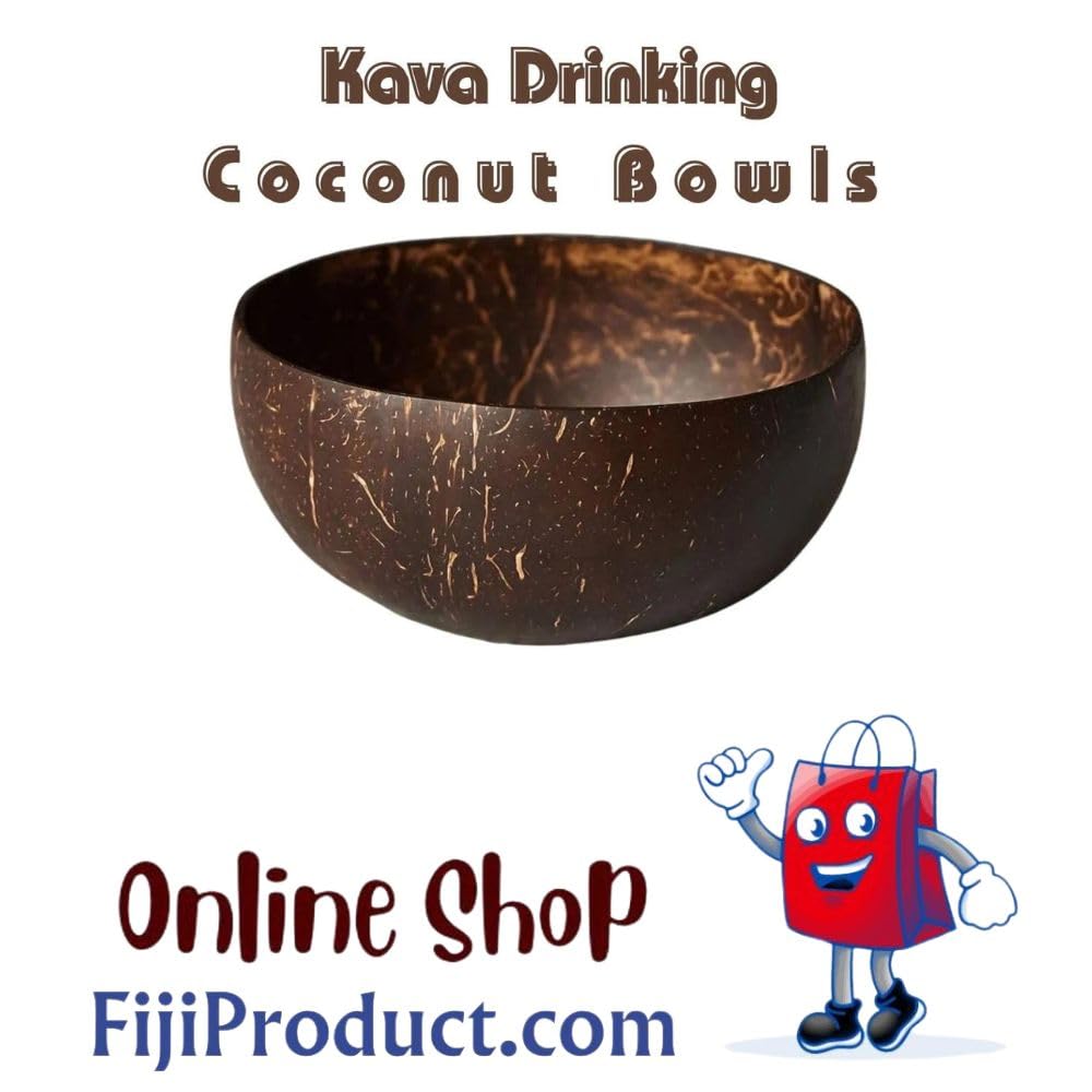 FIJIAN MADE Authentic Kava Drinking Cup - 100% Natural Coconut Shell - 3 Pack - image 2