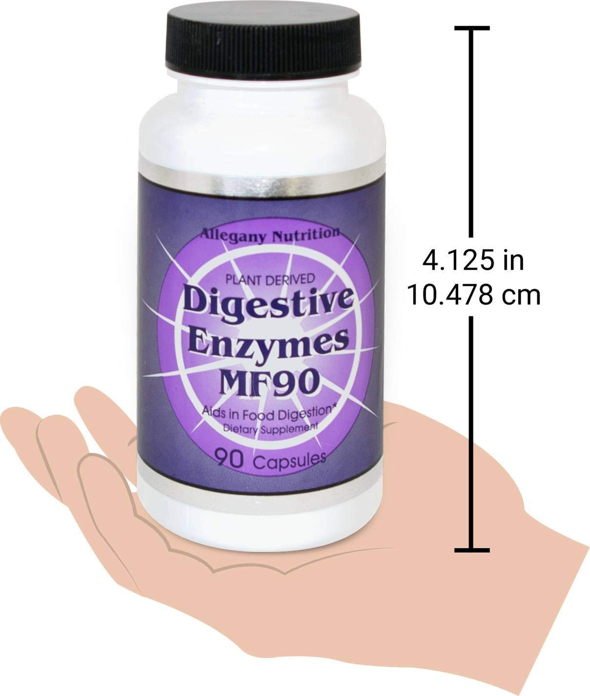 Allegany Nutrition MF90 Digestive Enzymes - 90 Capsules - image 4