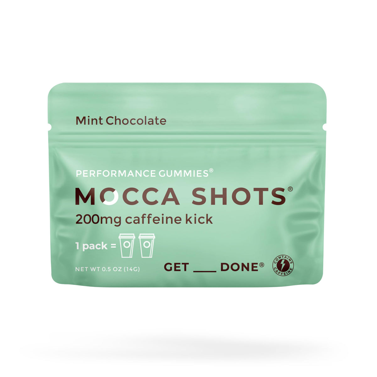 SGC Mocca Shots Caffeine Energy Gummies, 200mg