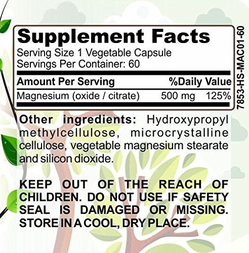 Herbal Forest Magnesium 500 mg - 60 Capsules - image 2