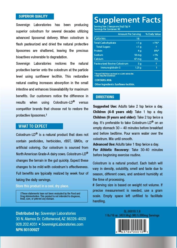 Colostrum-LD Liposomal Delivery Colostrum Powder - 90 Servings - image 2