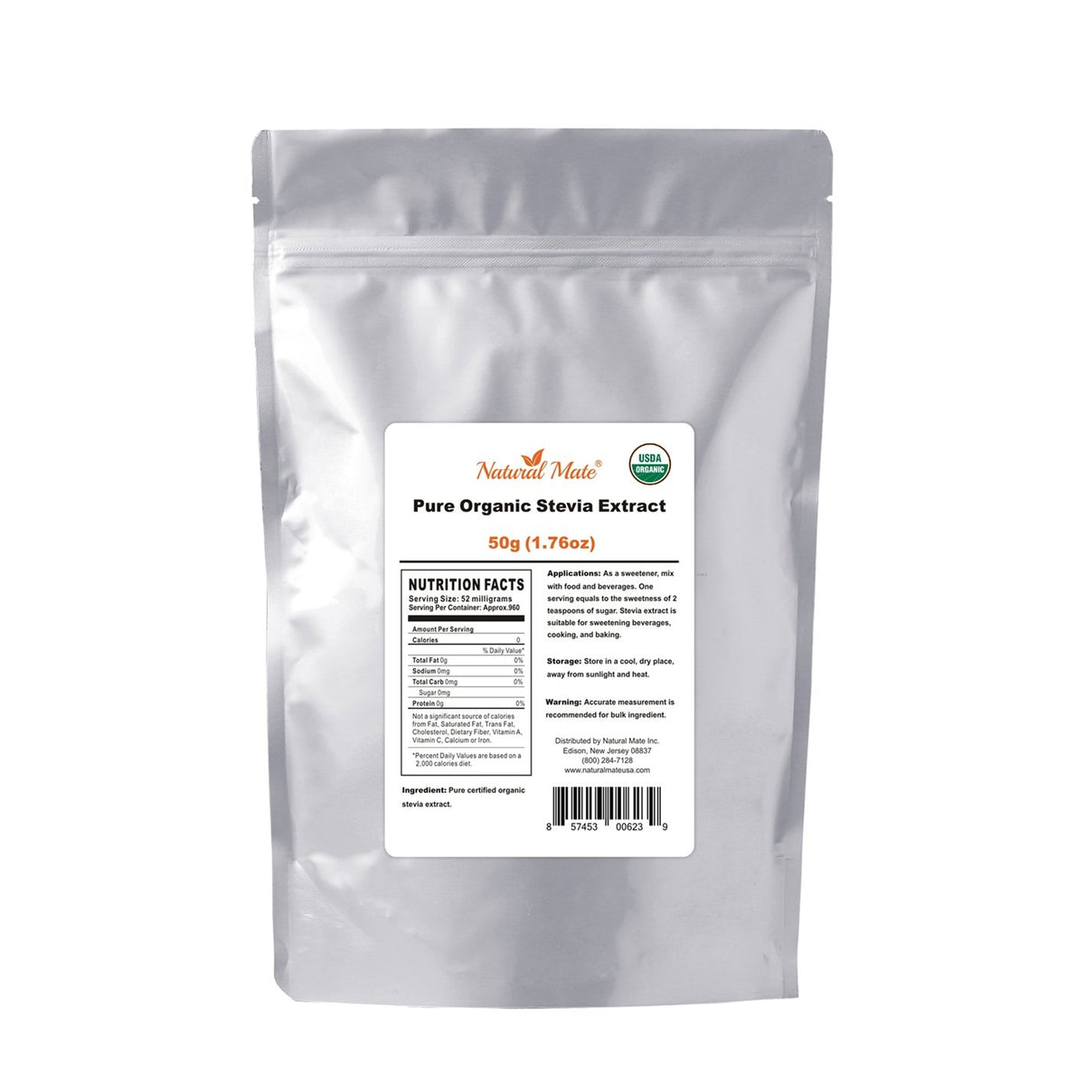 Natural Mate Pure Organic Stevia