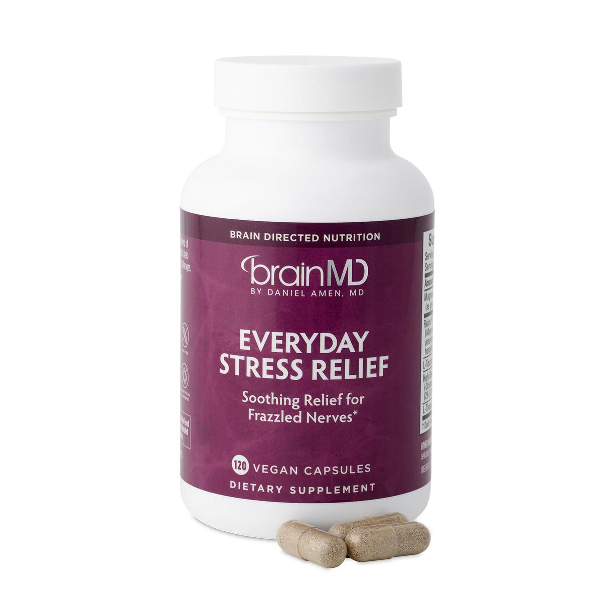 BrainMD Everyday Stress Relief Non-Drowsy Capsules - 120 Count
