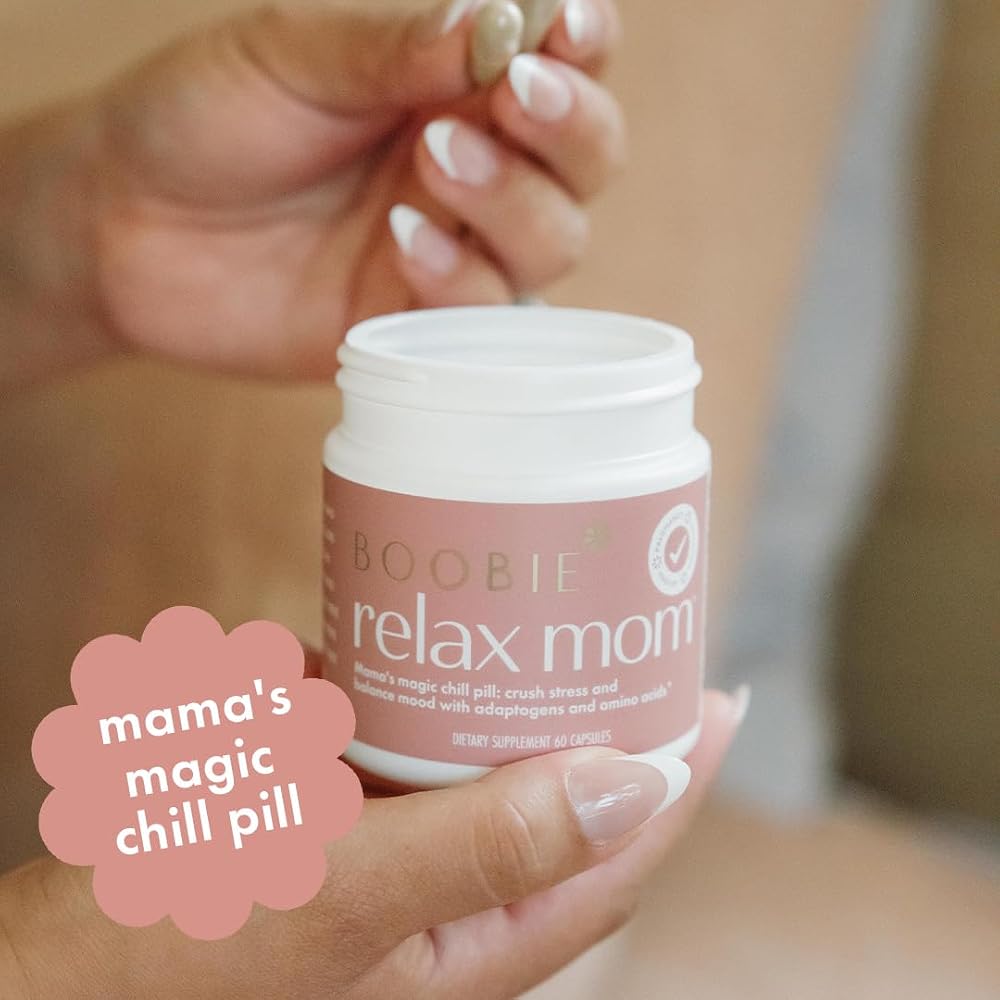 Boobie Relax Mom Pregnancy & Postpartum Stress Support - 60 Capsules - image 3