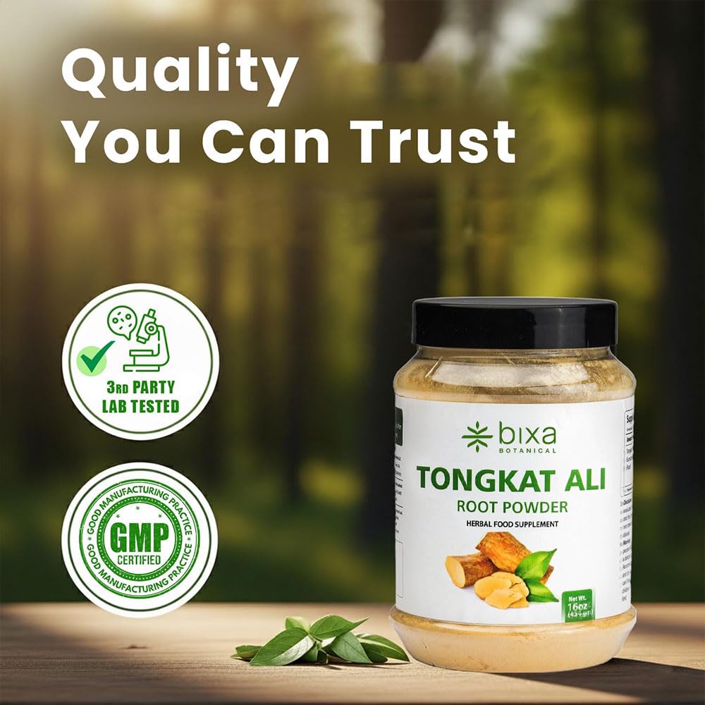 bixa BOTANICAL Tongkat Ali Root Powder for Energy - 16 oz - image 3