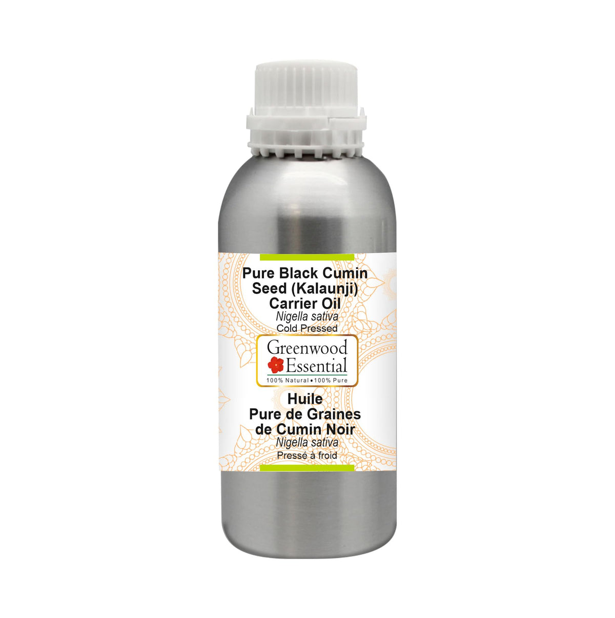 Greenwood Essential Pure Black Cumin Seed Carrier Oil - 630ml
