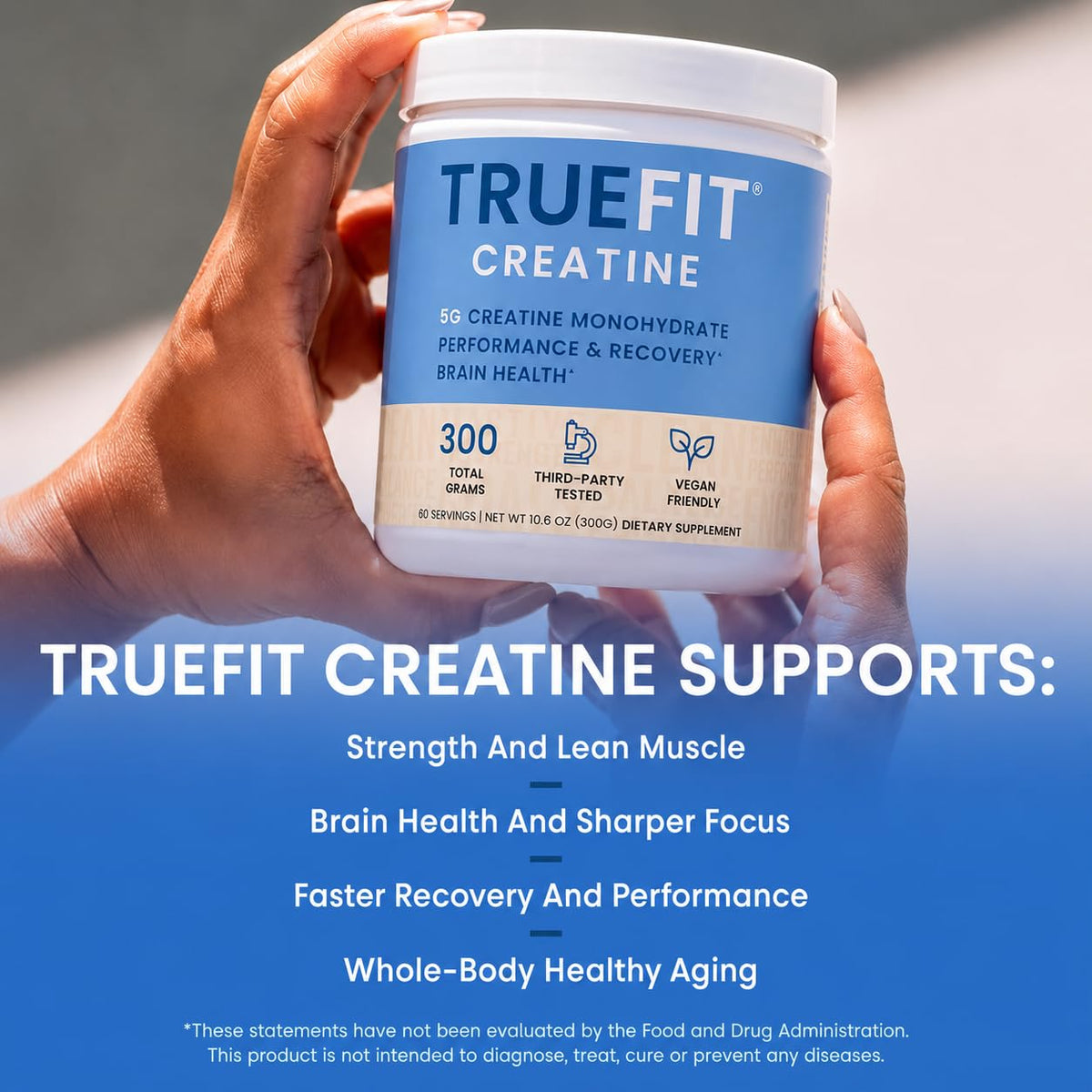 RSP Nutrition TrueFit Creatine Monohydrate Powder - 60 Servings - image 3