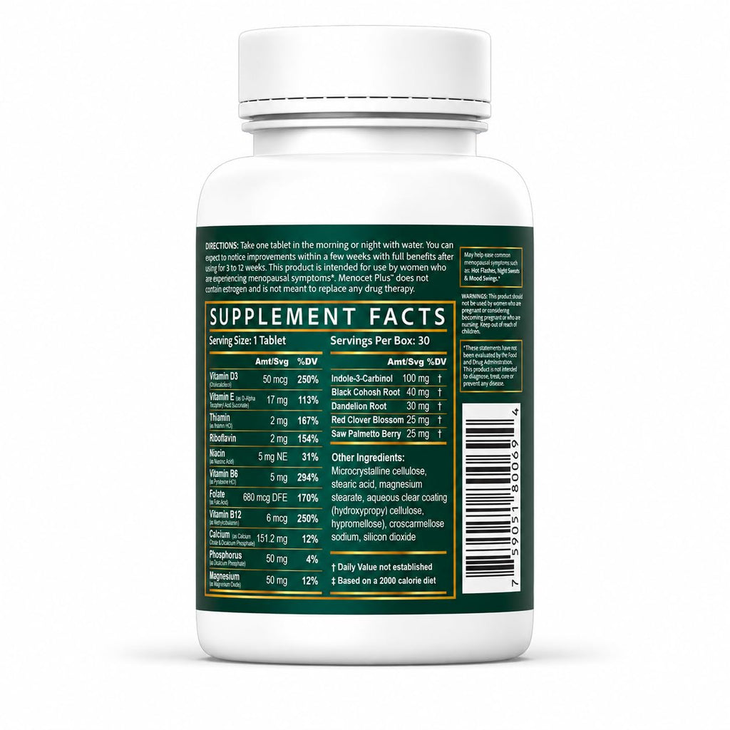 Wellgenix Menocet Plus - Menopause Supplement Designed to Address All
