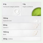 FKRO Matcha Collagen Peptides Powder for Hair, Skin & Nails - 22 Servings - image 6