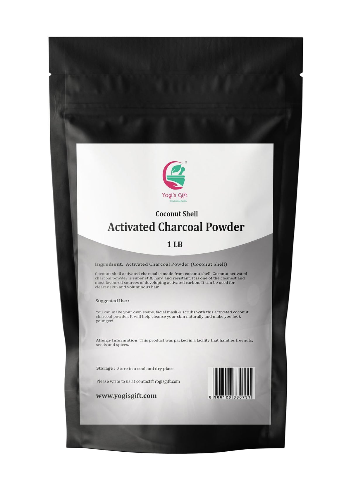 YOGI’S GIFT – Celebrating health Yogi's Gift Activated Charcoal Powder - 1 LB - image 2
