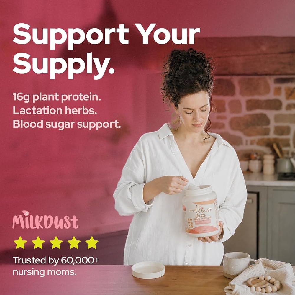 Milk Dust Lactation Protein Powder Vegan Vanilla - 23.02 oz - image 5