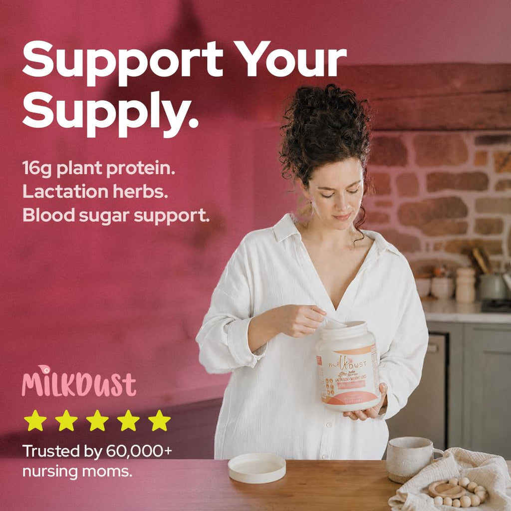 Milk Dust Lactation Protein Powder Vegan Vanilla - 23.02 oz - image 5