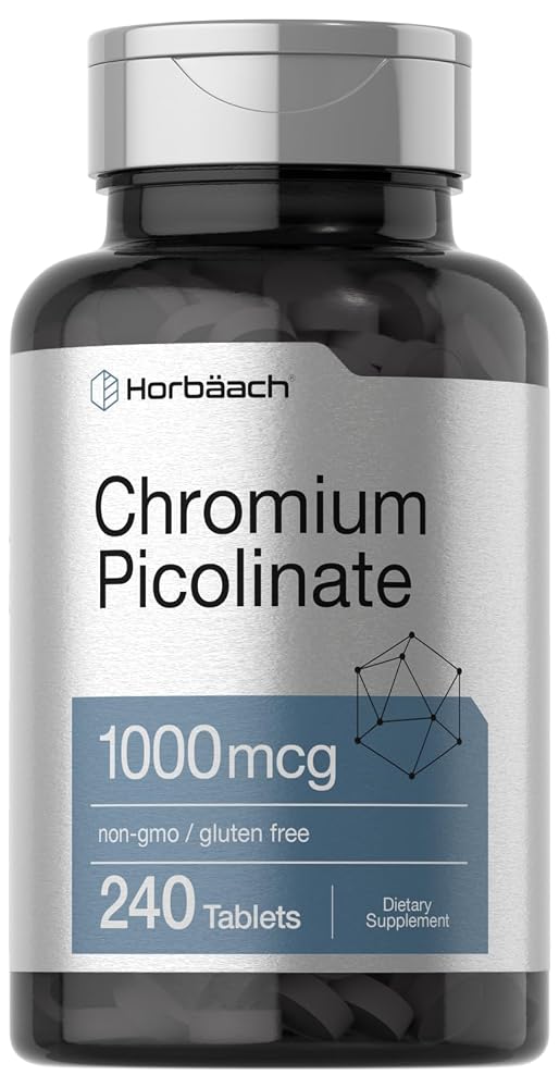 Horbäach Chromium Picolinate 1000mcg - 240 Tablets