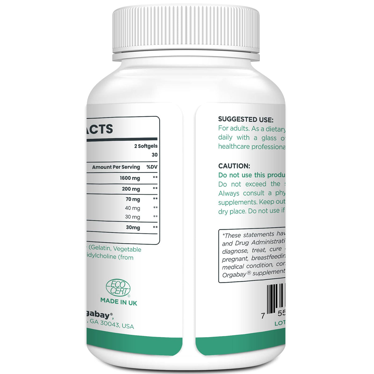Orgabay Liposomal Quercetin Phytosome 1600 mg