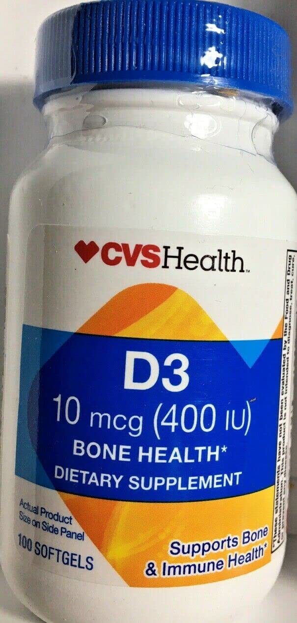 CVS Health Vitamin D3 400 IU - 100 Softgels