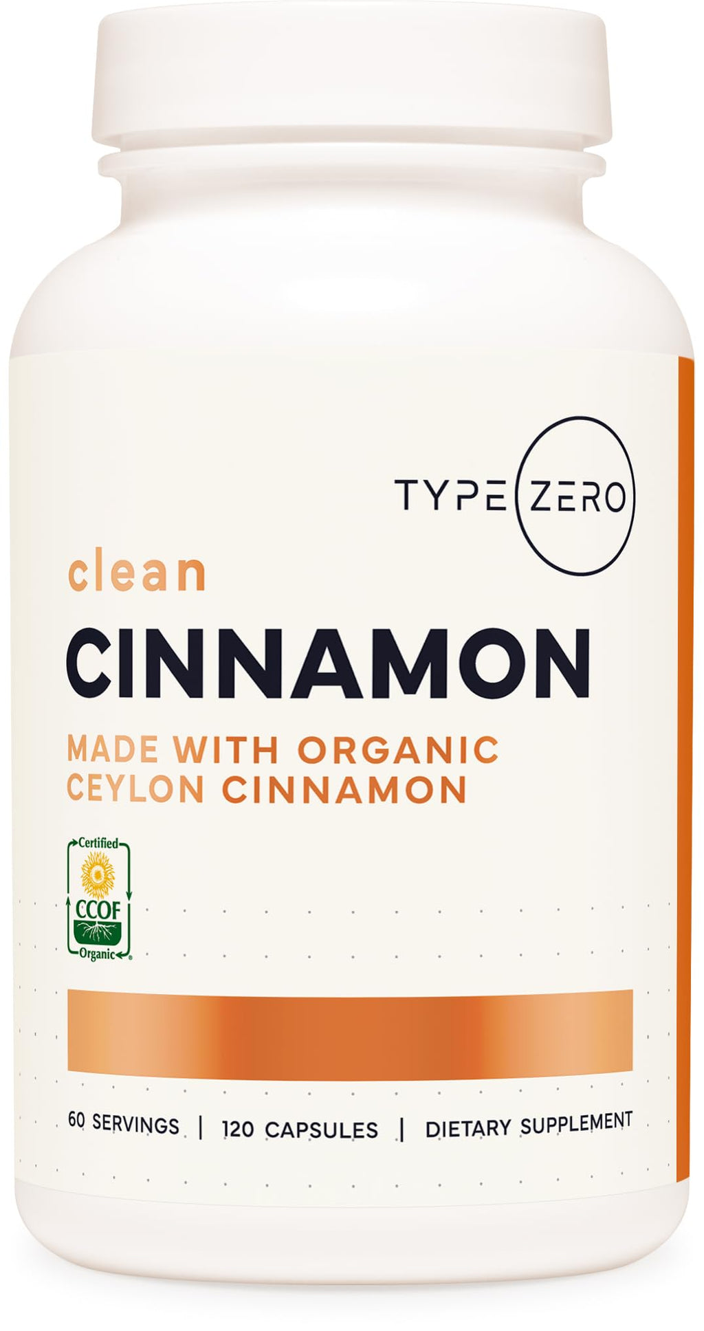Type Zero Ceylon Cinnamon 1200mg - 120 Capsules