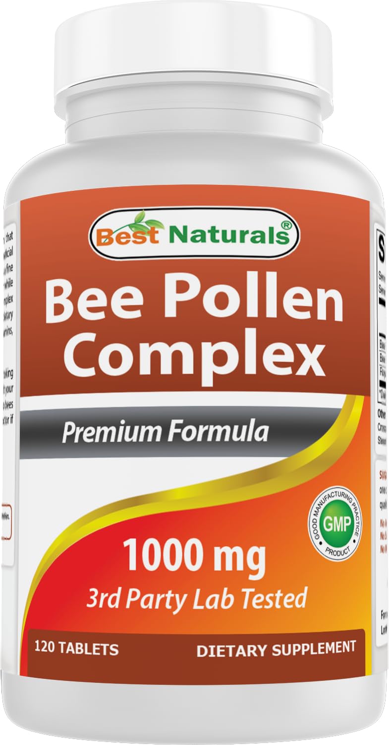Best Naturals Bee Pollen Complex 1000 mg - 120 Tablets