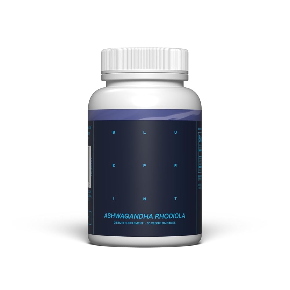 Blueprint Bryan Johnson Ashwagandha & Rhodiola Supplement - 30 Capsules