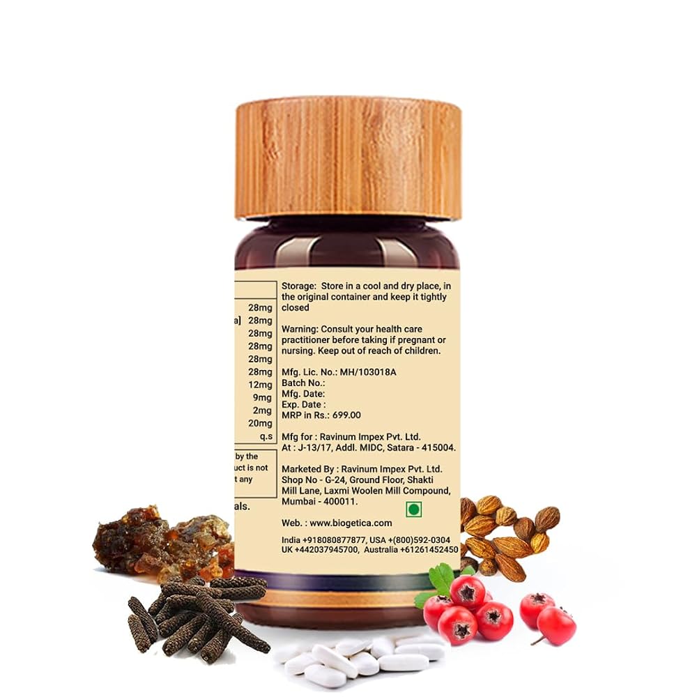 Biogetica Circulosolve Ayurvedic Arjuna Guggul Vegan Capsules - 80 Count - image 2