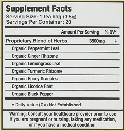 Maté Factor Ginger Turmeric with Black Pepper Herbal Tea - 20 Teabags - image 3