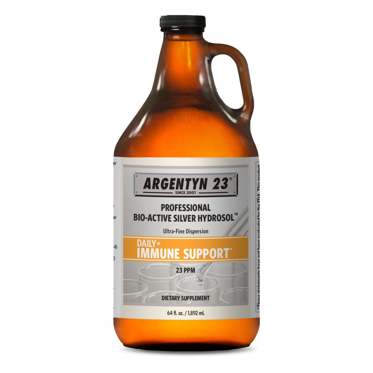 Argentyn 23 Professional Colloidal Silver Immune Support - 64 fl oz
