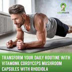 VitaMonk Cordyceps Mushroom Capsules with Rhodiola for Energy - 90 Count - image 6