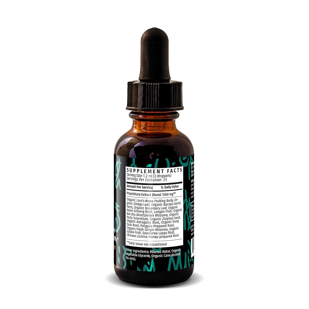 Redmint Lion's Mane Mushroom Herbal Tincture - 1 Fl Oz - image 7