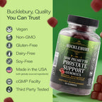 BUCKLEBURY Saw Palmetto 9-in-1 Gummies for Prostate Support - 60 Gummies - image 6