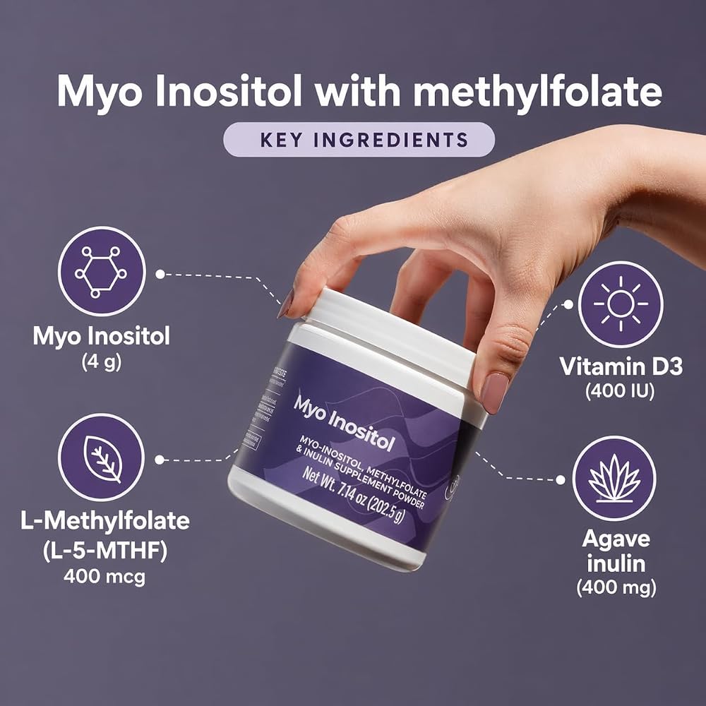 Holiherb Myo Inositol + Methylfolate Supplement for Women - 45 Servings - image 2