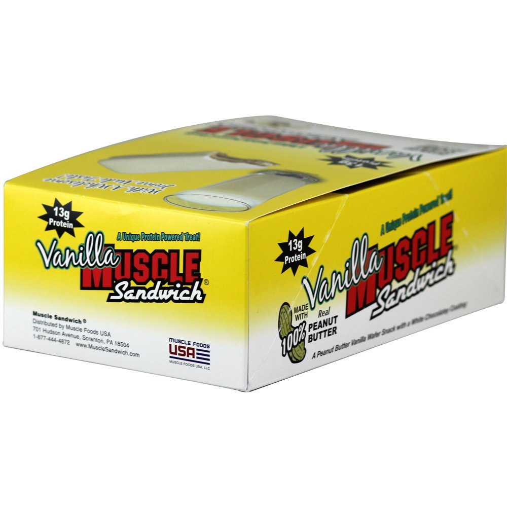 Muscle Foods Costa Muscle Sandwich Bar Vanilla - 12 Bars