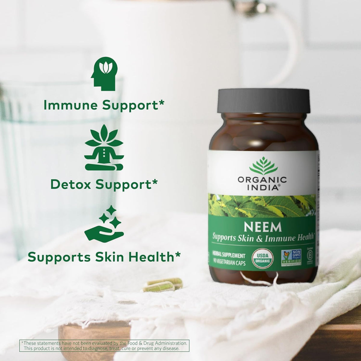 Organic India Neem - 90 Capsules - image 5