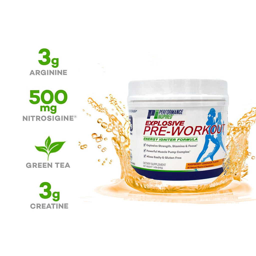 Performance Inspired Pre-Workout Powder Raspberry Lemonade - 23.84 oz - image 4