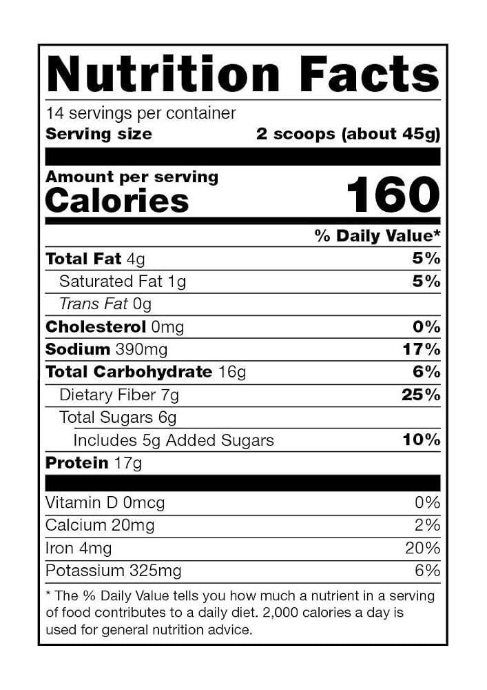MCT Lean Vegan Protein Powder Blend Natural Cocoa - 14 Servings - image 2