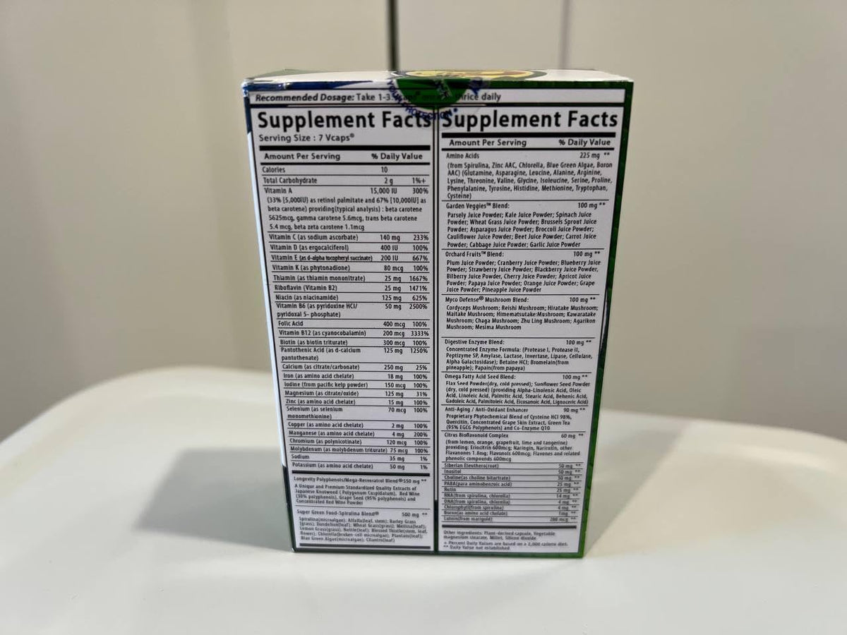Aim Global C24/7 Natura-Ceutical Multivitamin - 30 Vegetable Capsules - image 3