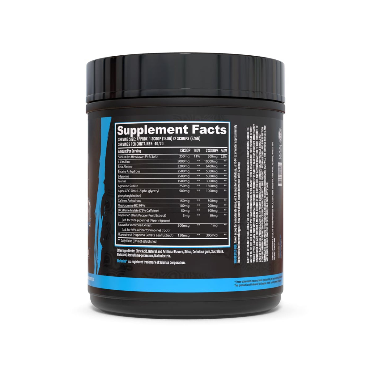 Huge Supplements Wrecked Pre Workout, Advanced Formula, Boosts