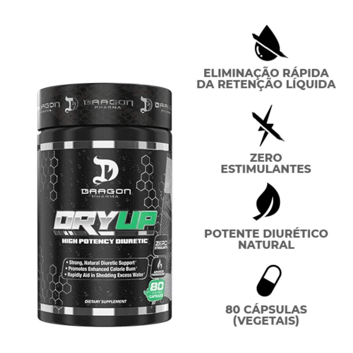 DRAGON PHARMA DryUp Diuretic & Thermogenic - 80 Capsules - image 3