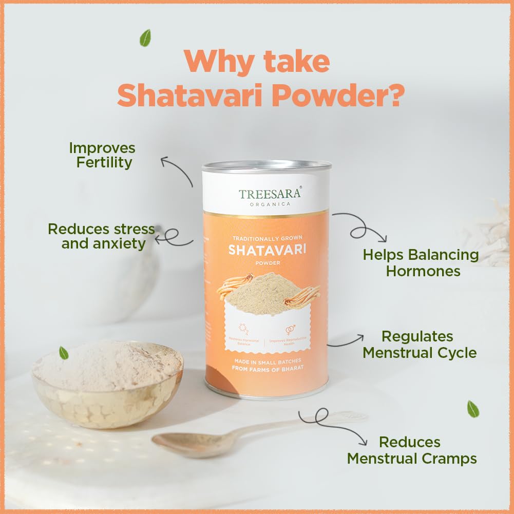 TREESARA Organic Shatavari Powder - 3.5 Ounce - image 3