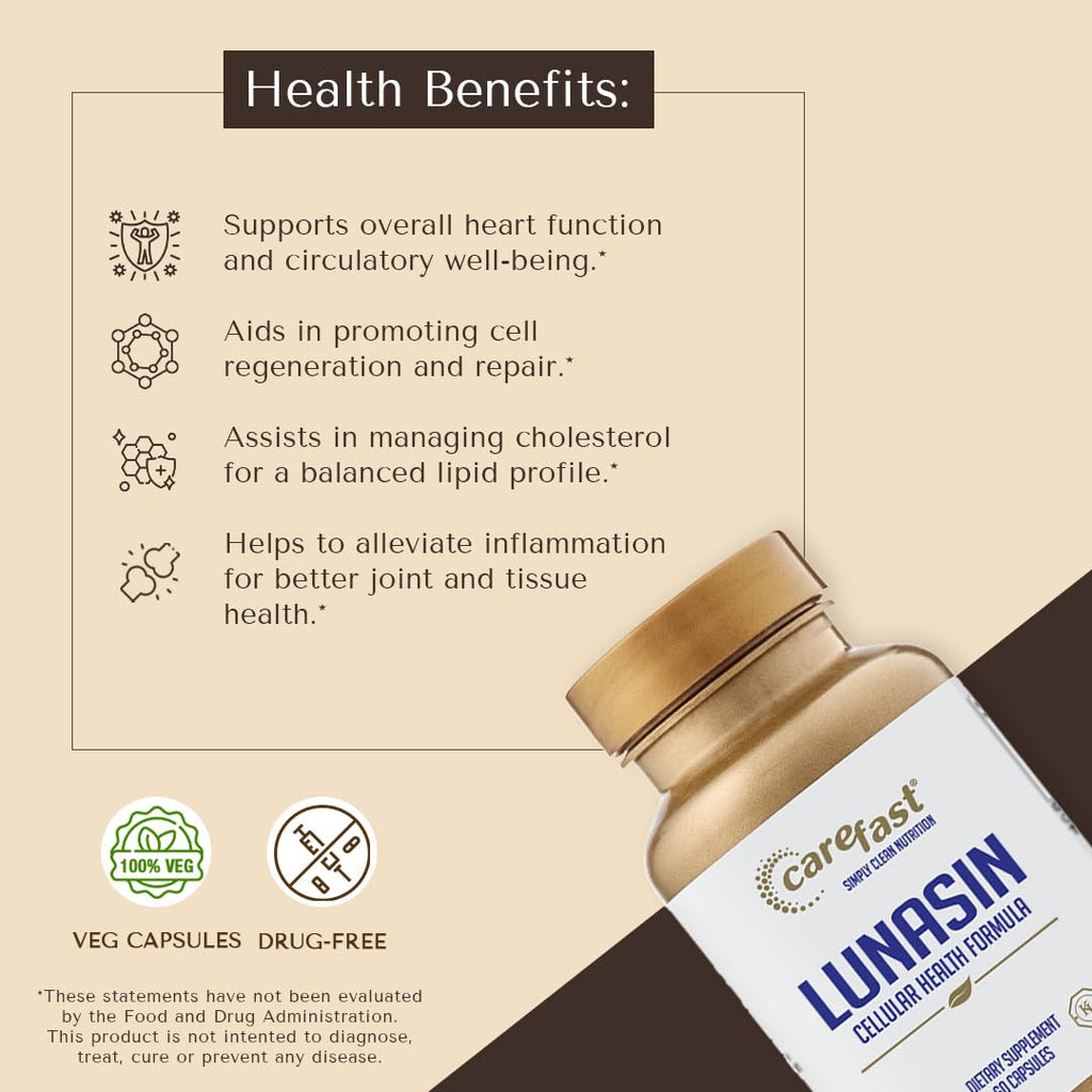 CAREFAST Lunasin Cellular Health Supplement - 60 Capsules - image 3