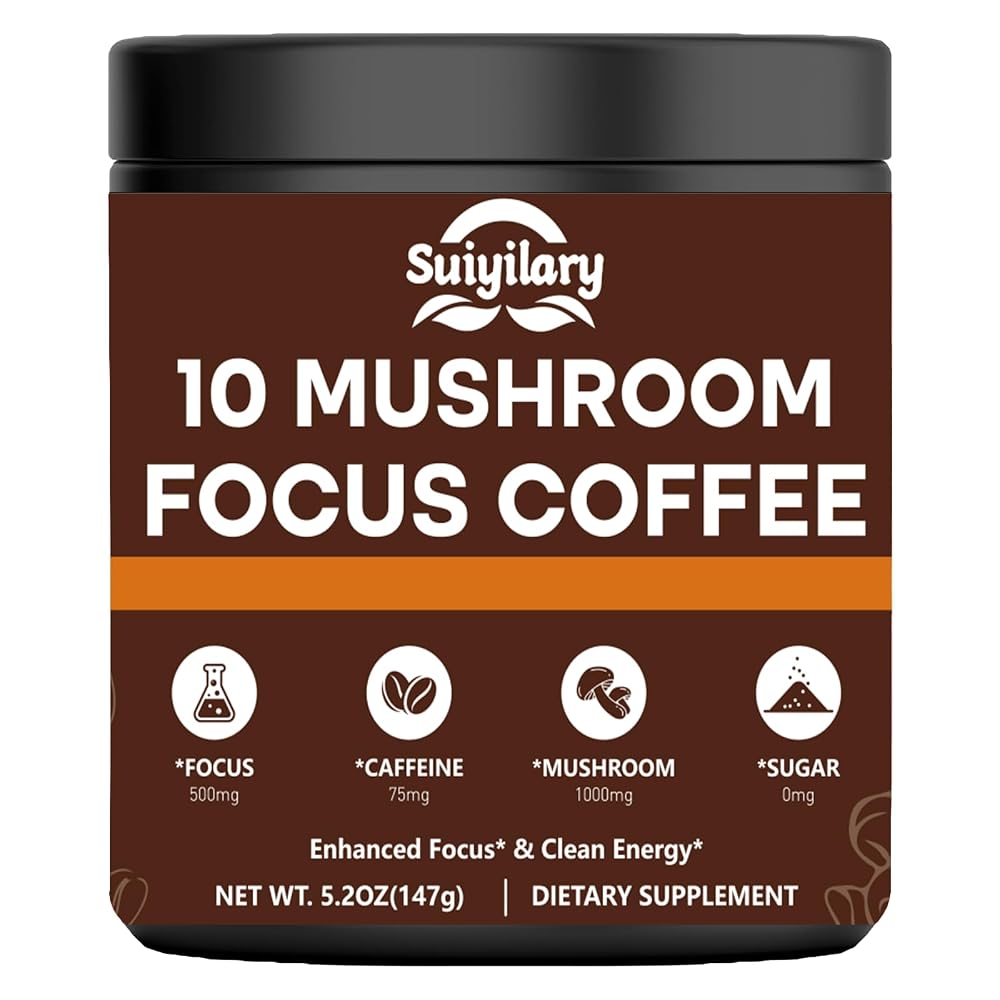 Suiyilary 10 Mushroom Coffee with Arabica w