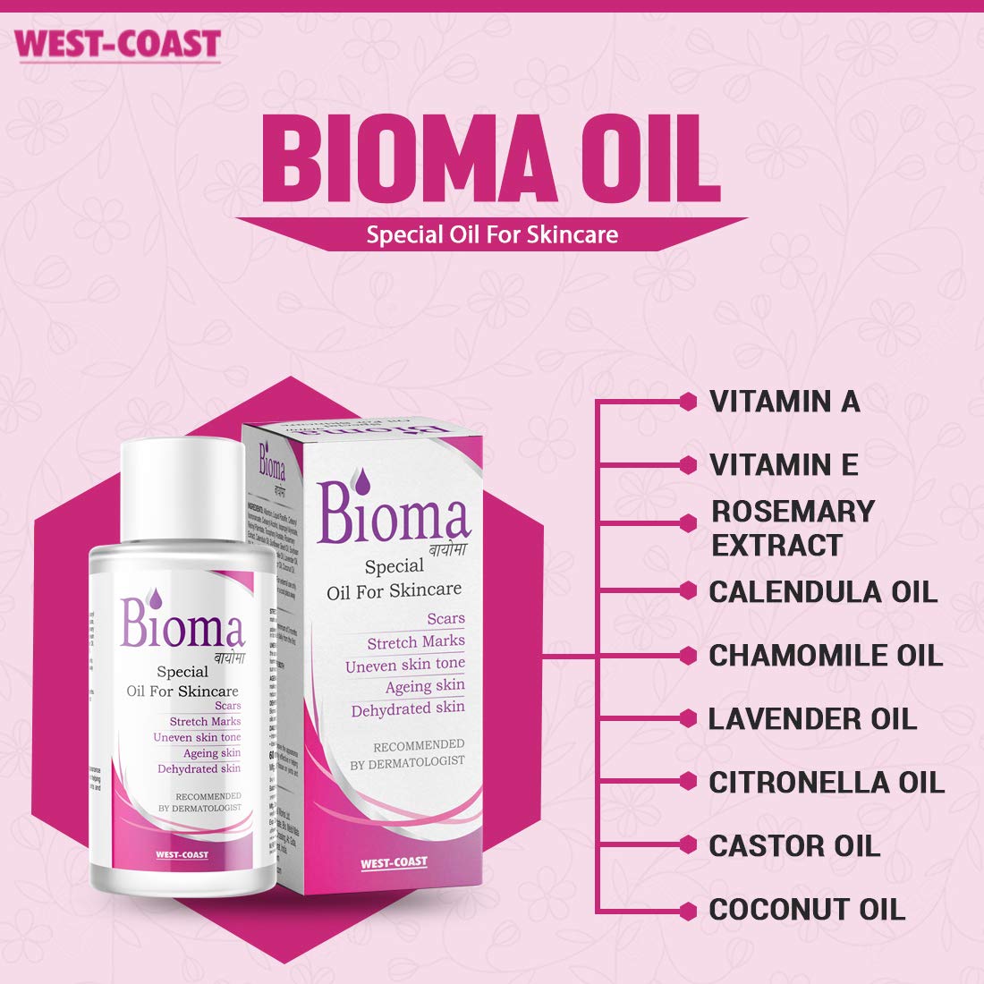 West Coast Bioma Bio Oil for Face & Body - 1 Bottle - image 2