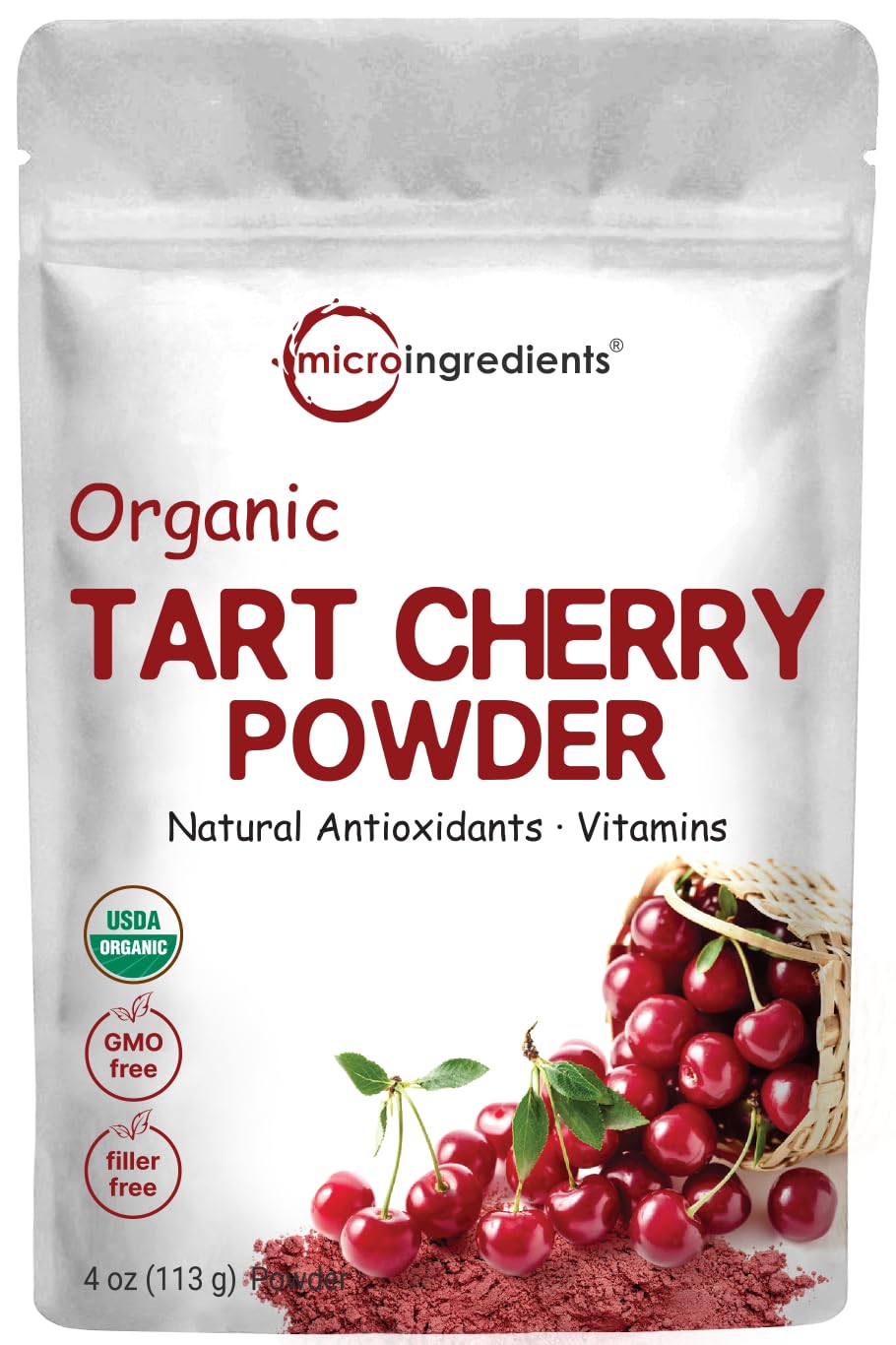 Micro Ingredients USDA Organic Tart Cherry Powder - 4 oz