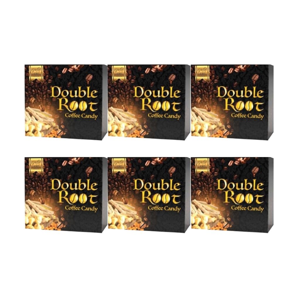 Double Root Coffee Candy Sweets Arabica Energy Support - 6 Boxes