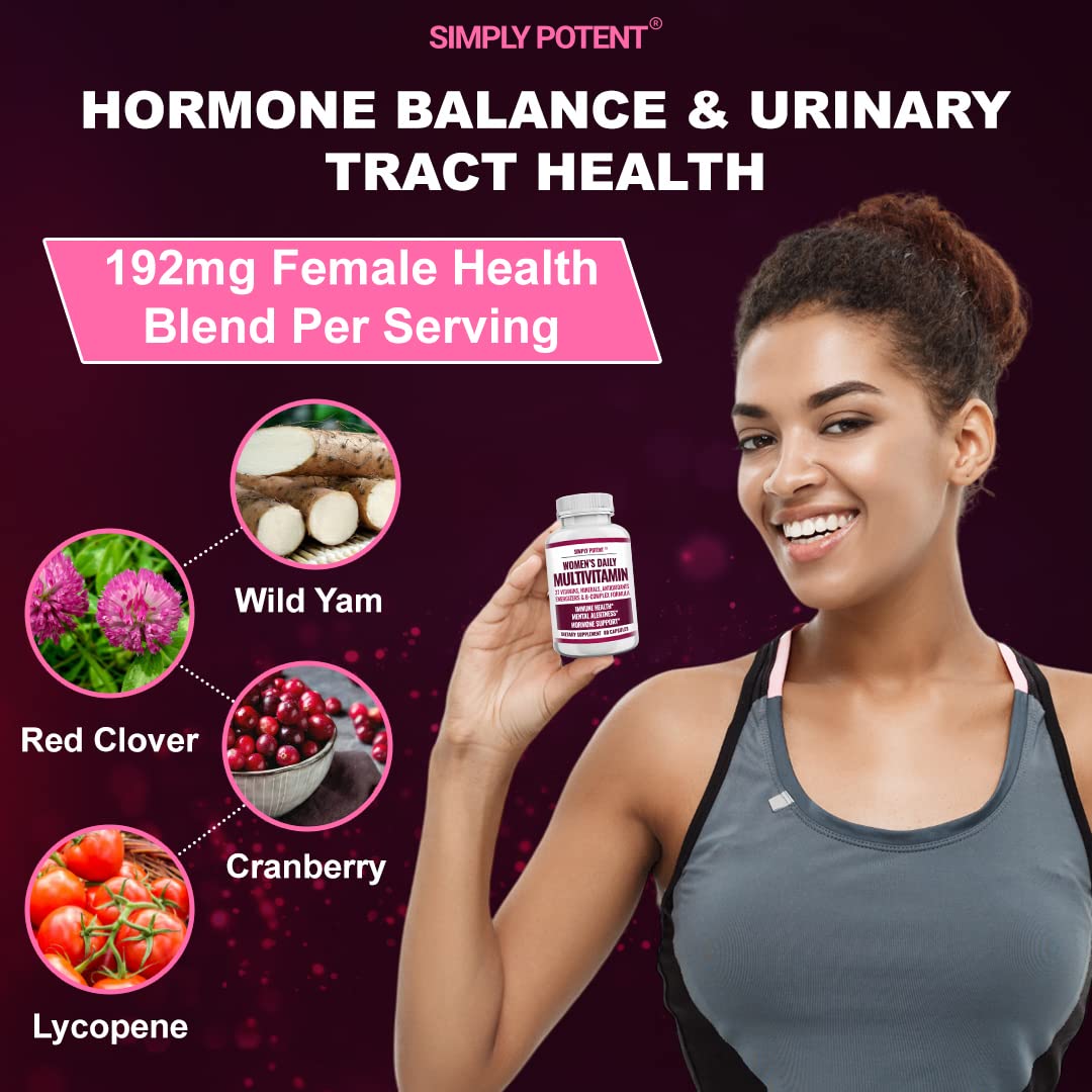 Simply Potent Women's Multivitamin with Biotin & Green Tea - 60 Capsules - image 5