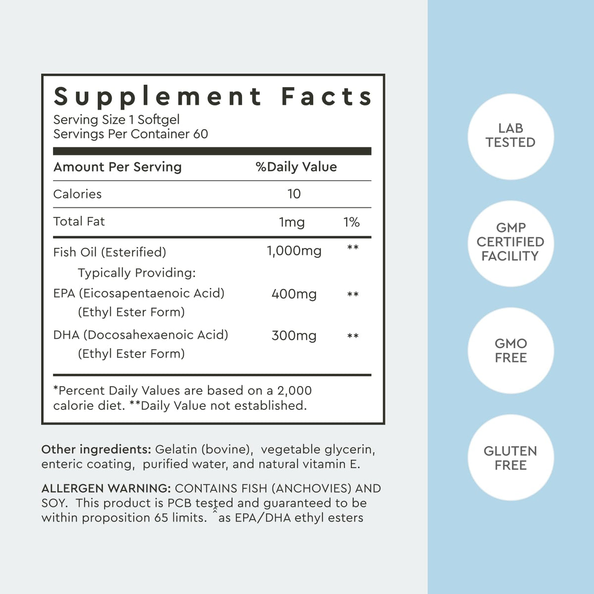 Alaya Naturals Omega 3 Fish Oil 1000 mcg - 60 Softgels - image 4